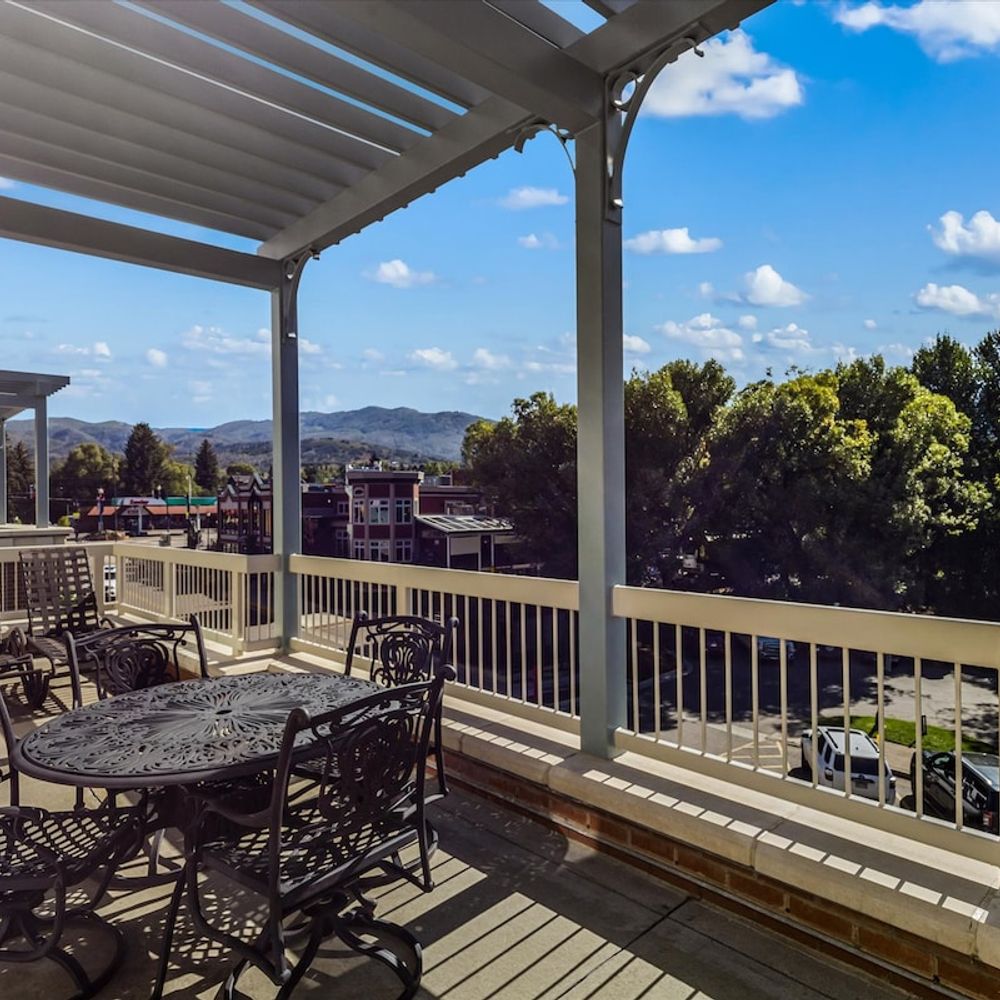 Shaded balcony