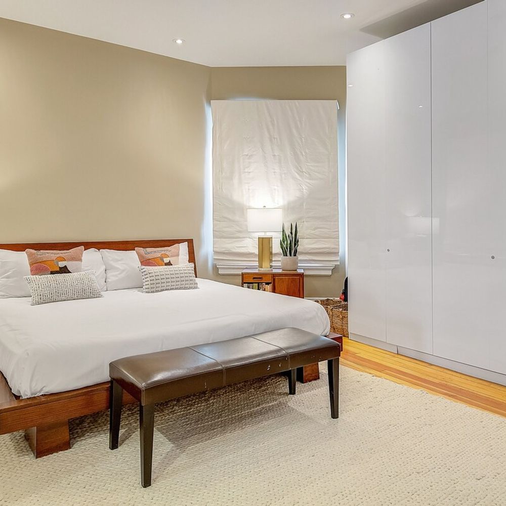 Master Bedroom with King Bed & Closet Storage