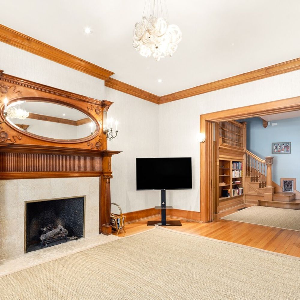 The Living Room has a Flat-Screen TV