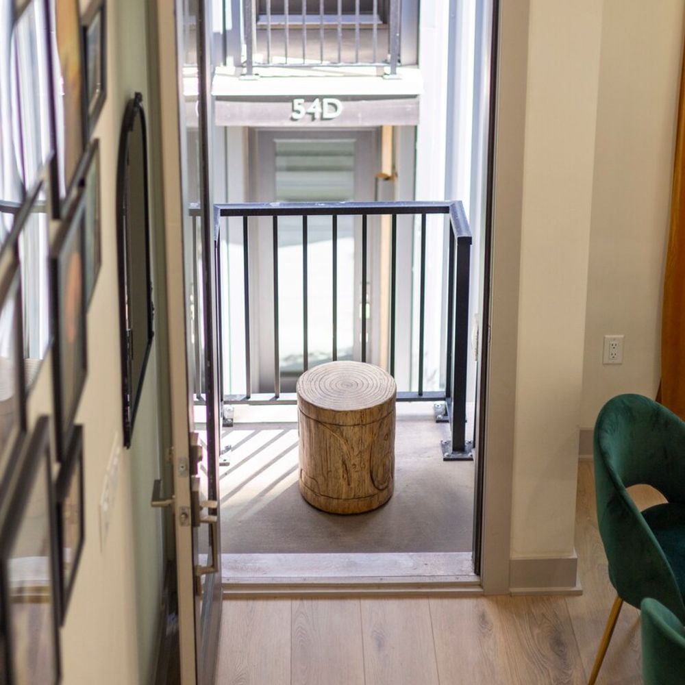Living area balcony