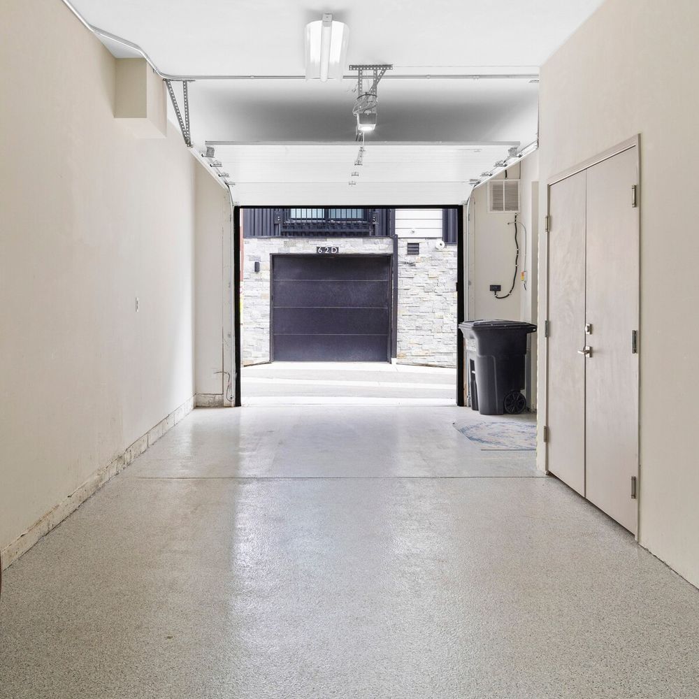 Attached 1-car garage, now with cold plunge tank