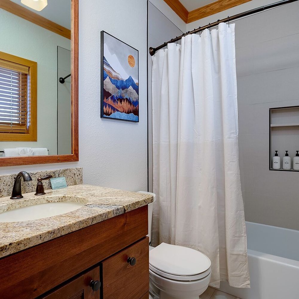 En suite bathroom to bedroom 3
