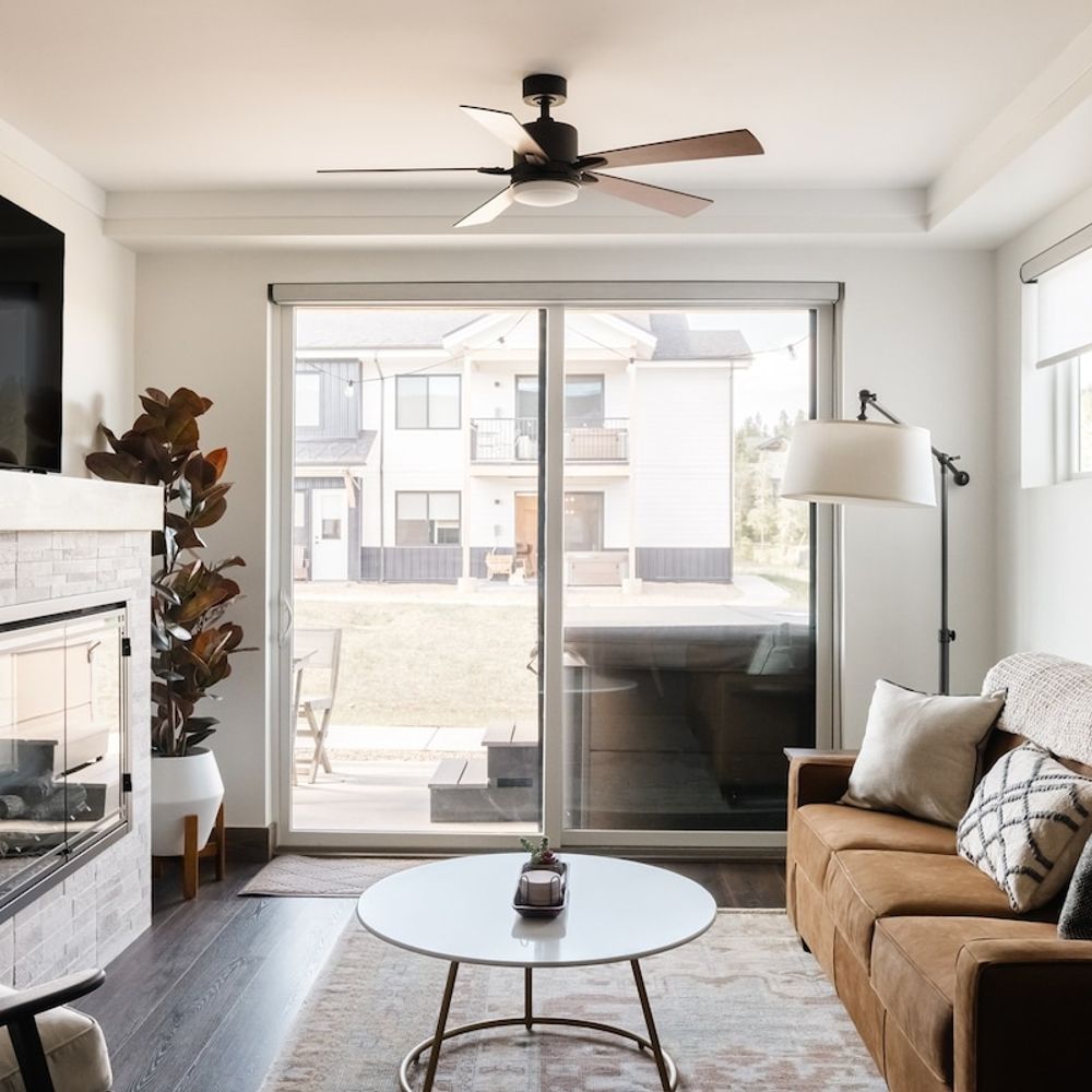 Living area with patio exit