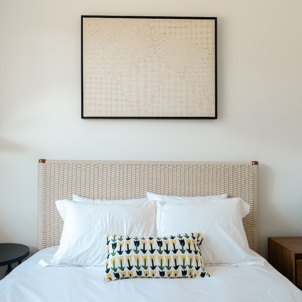 Queen bed in bedroom 2