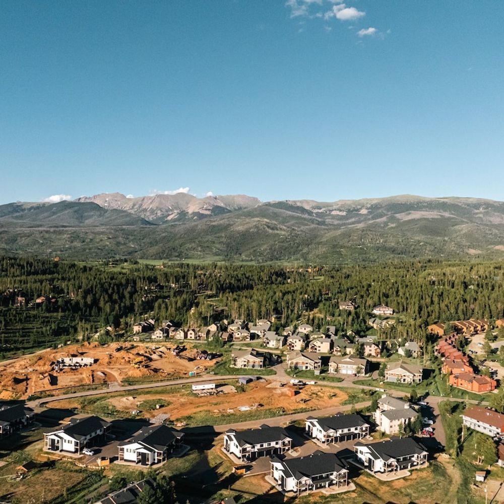 Aerial of neighborhood and Fraser Valley areas