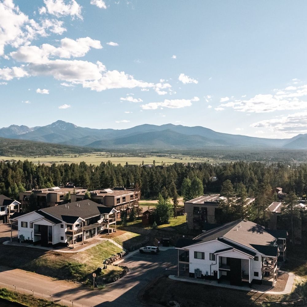 Aerial of neighborhood and Fraser Valley areas
