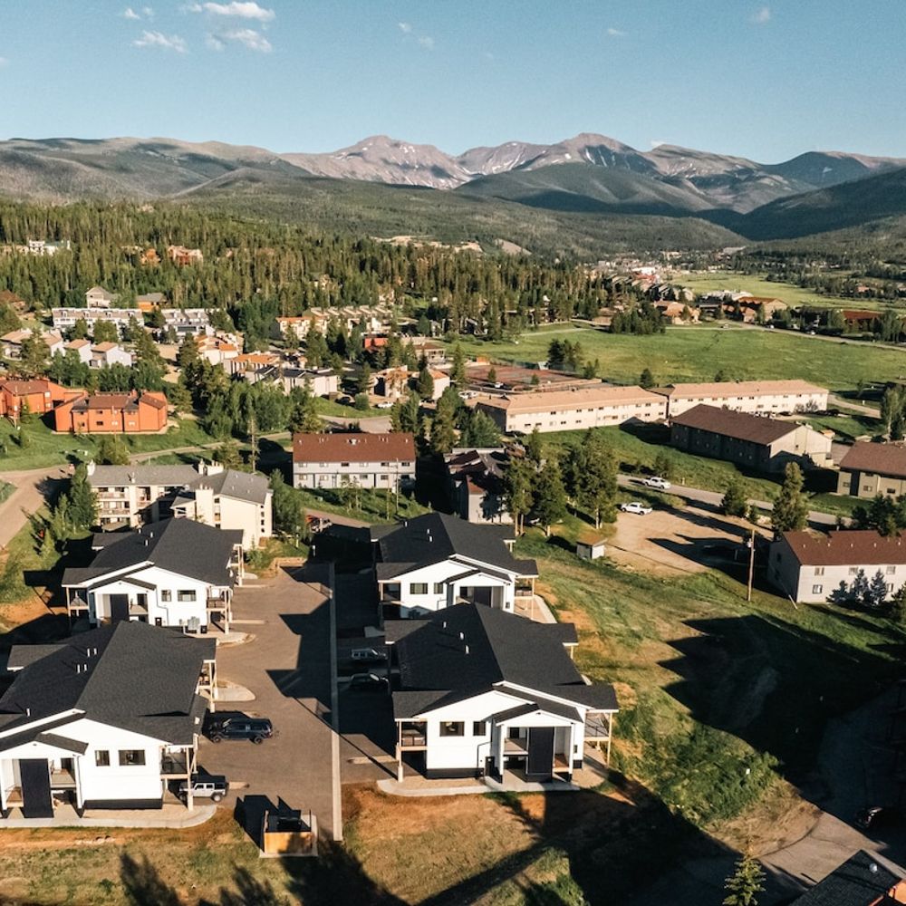 Aerial of neighborhood and Fraser Valley areas