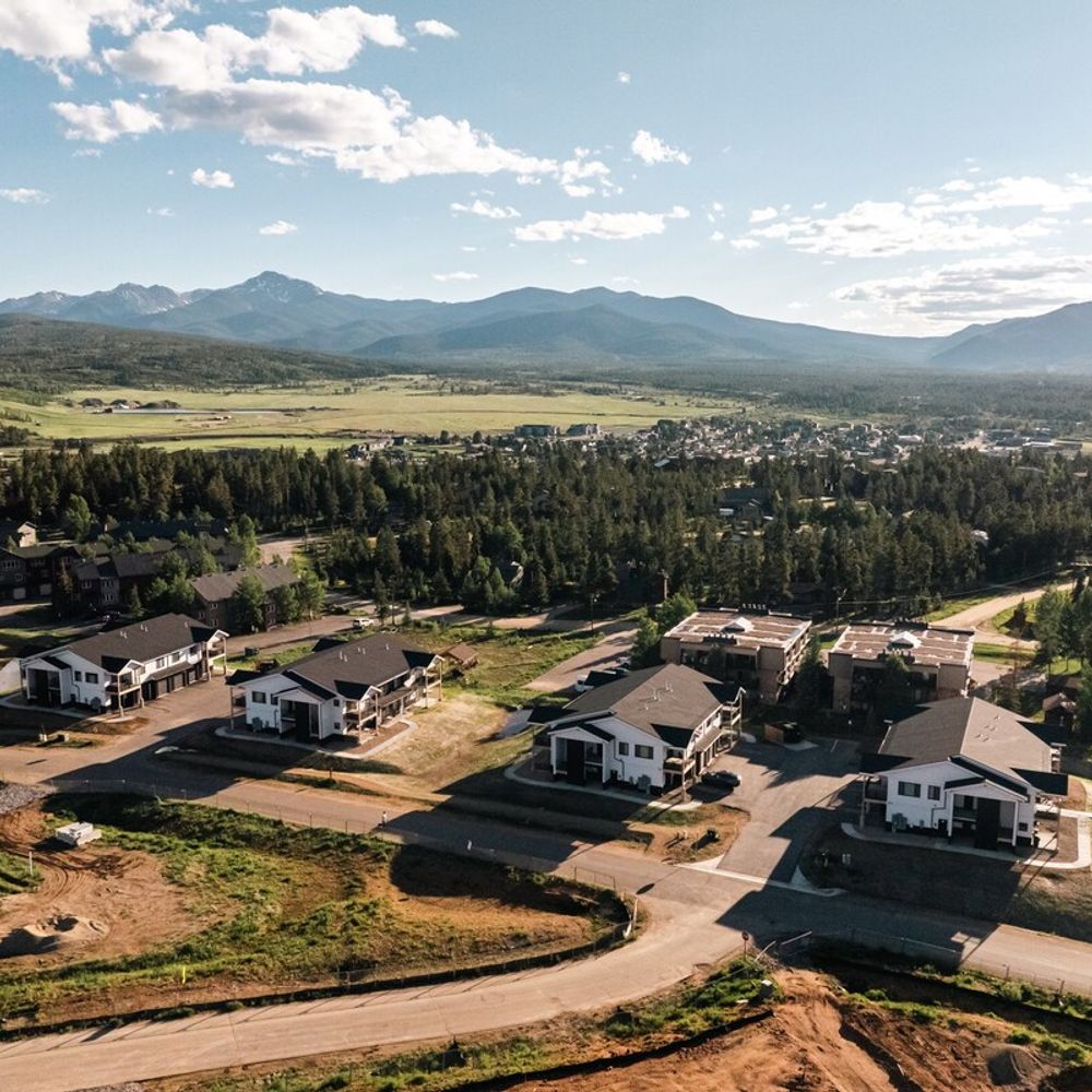 Aerial of neighborhood and Fraser Valley areas