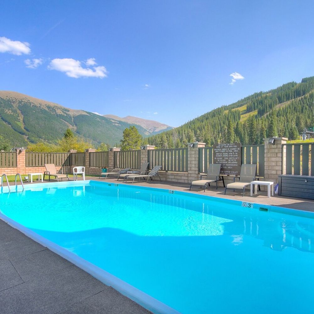 You can take in the beauty 365 days a year thanks to the building's outdoor heated pool!