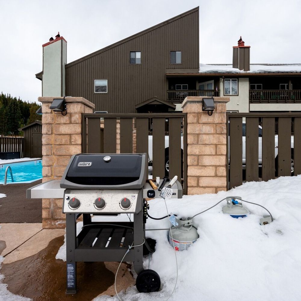 Grill/BBQ area by the pool