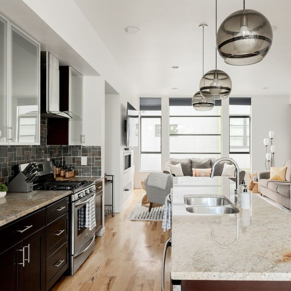 Never miss a social moment on the main floor thanks to its open layout