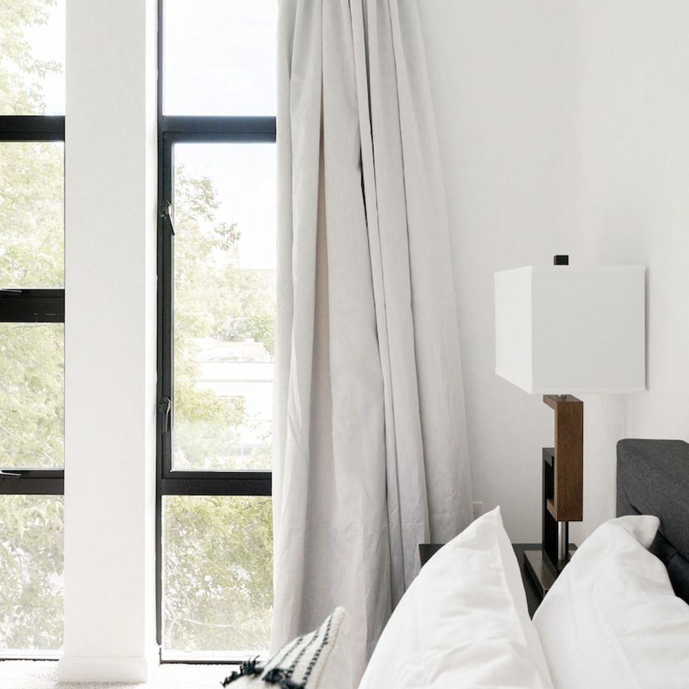 A view from the 2nd bedroom's windows