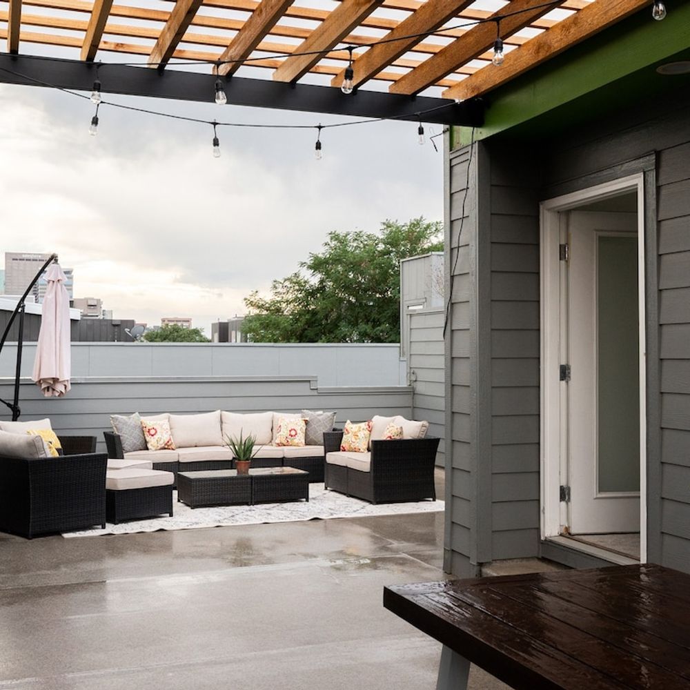 Private rooftop deck