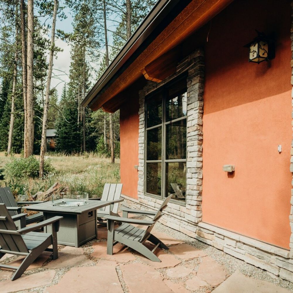 House exterior and patio