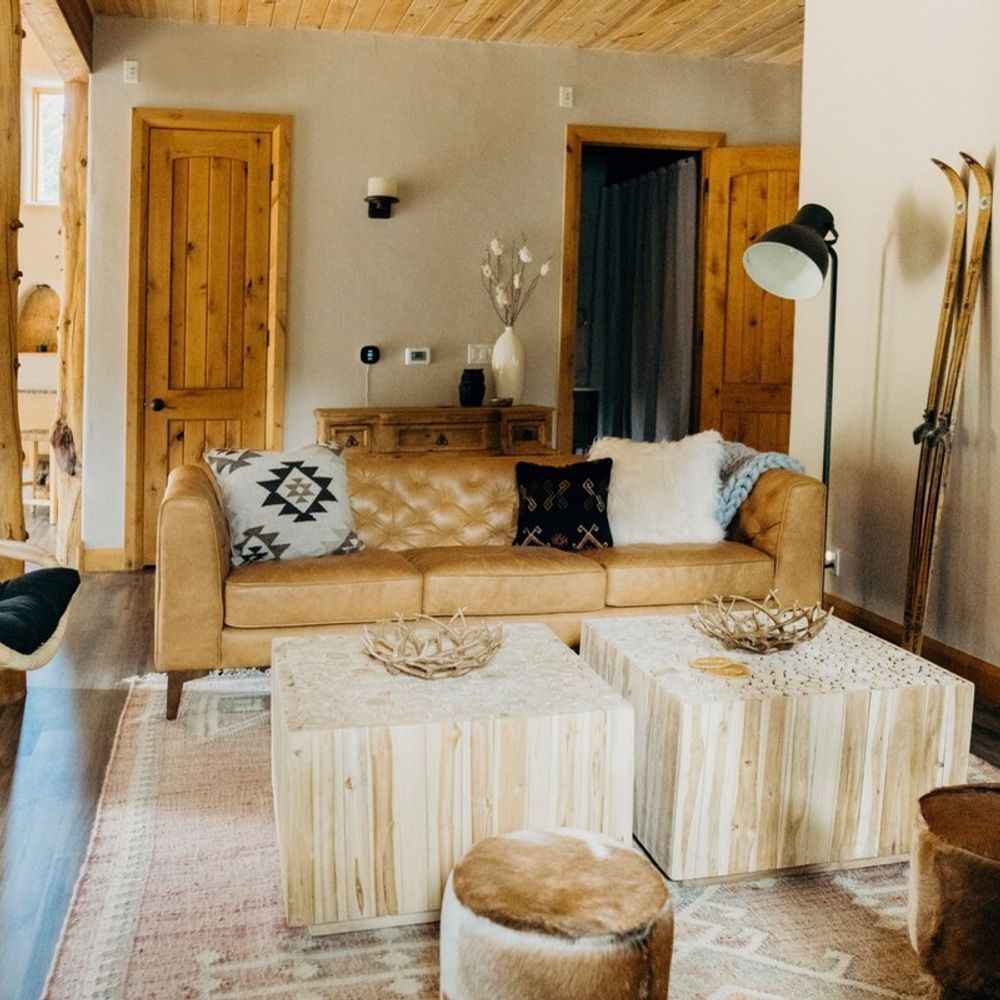Ample seating in the main living area