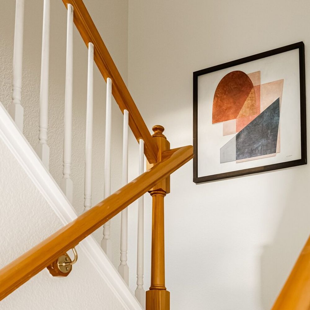 Stairway to upper level