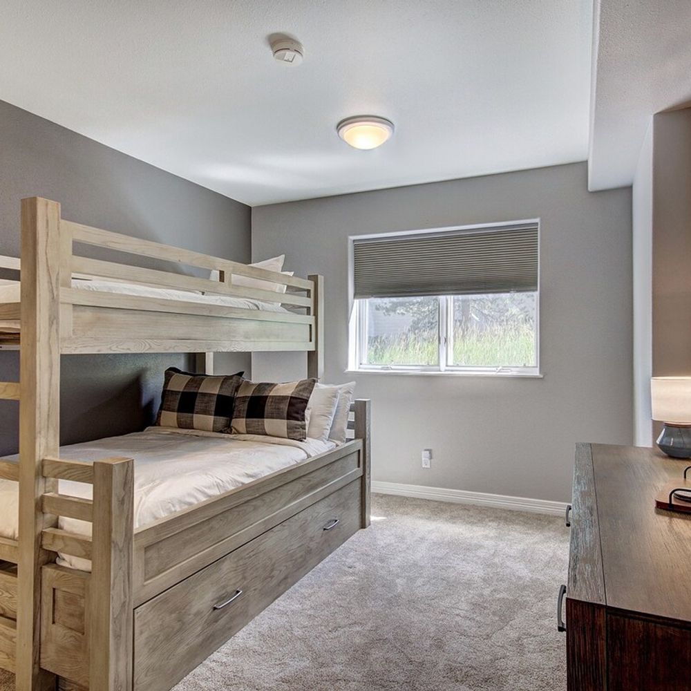 Bedroom 4 with twin over full bunkbed with twin trundle