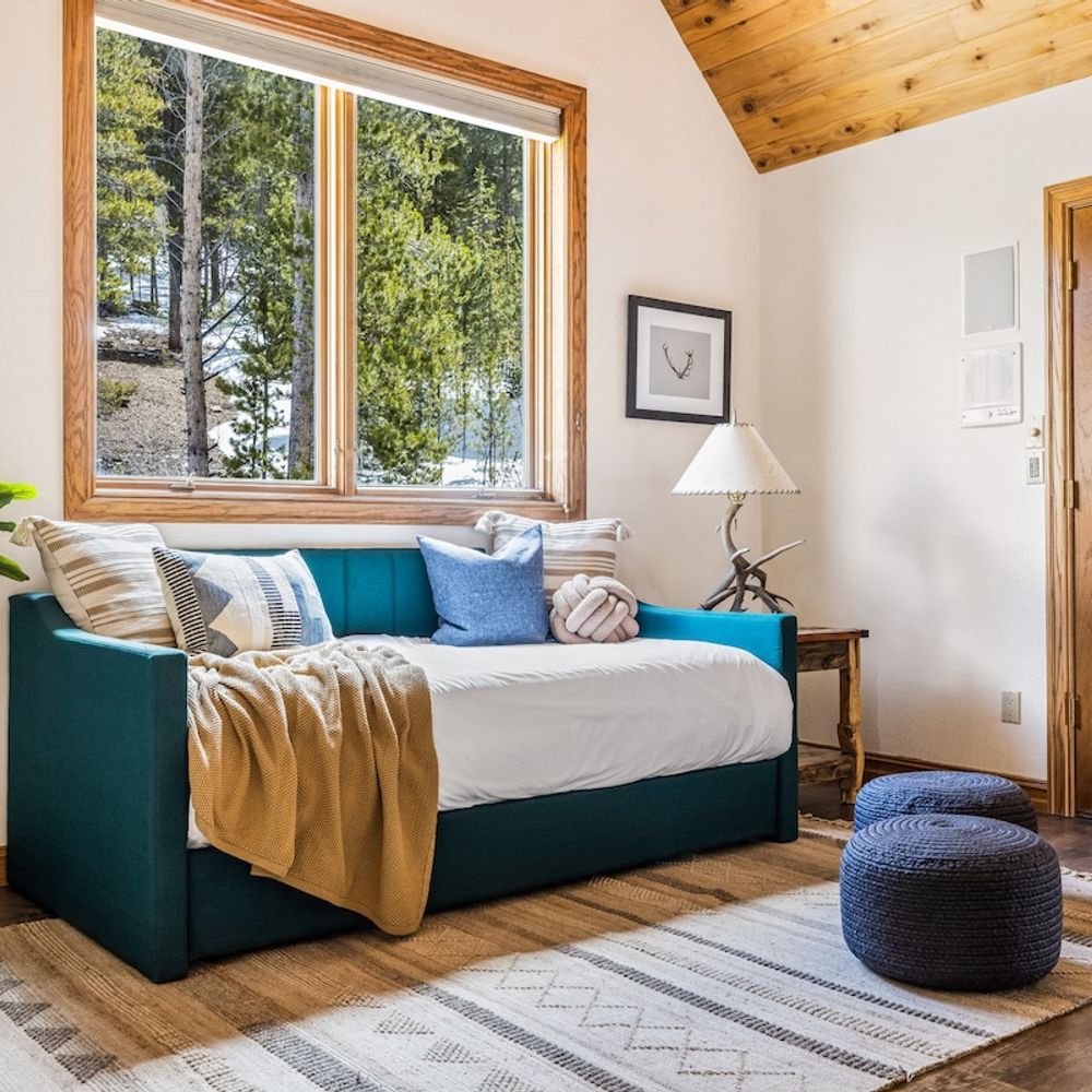 Daybed area on the top level