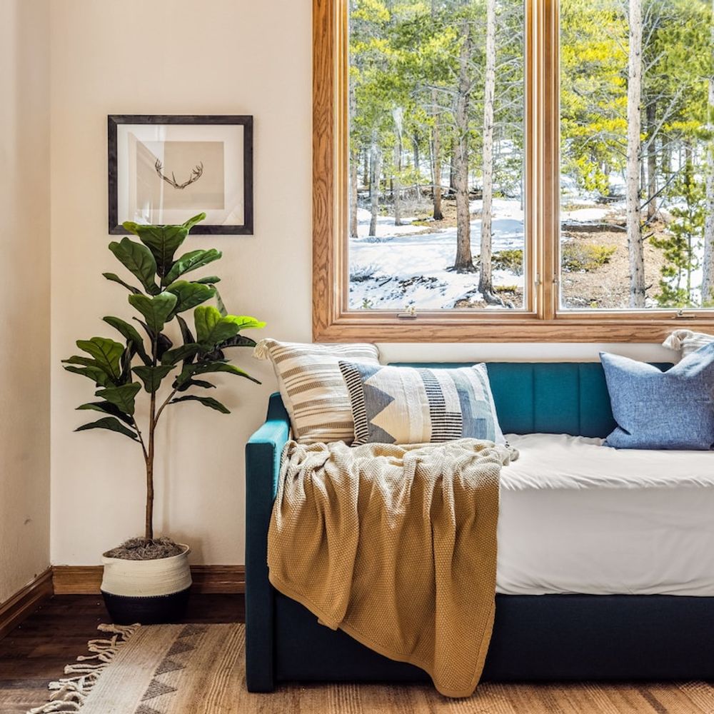 Daybed area on the top level