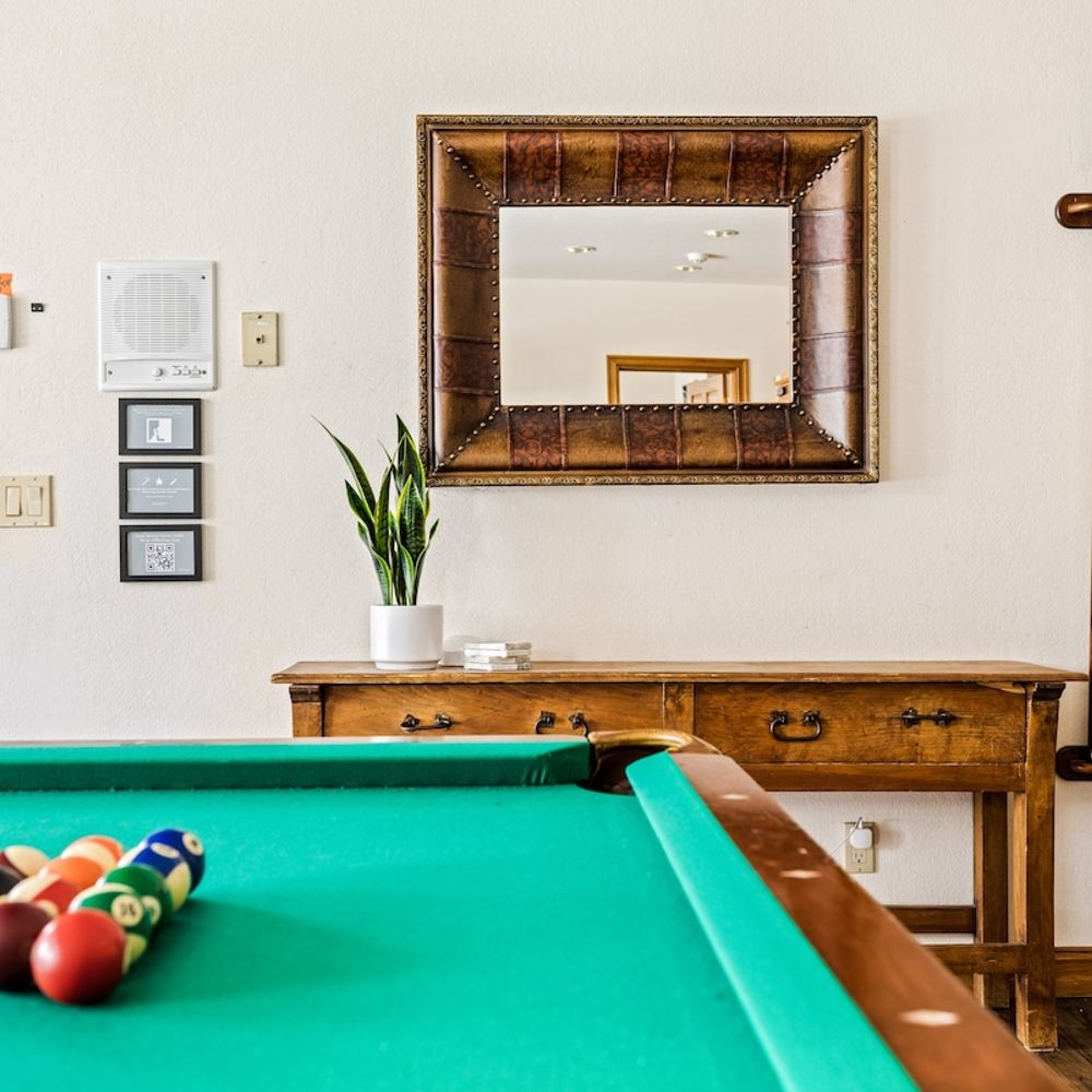 Lower level living/game area