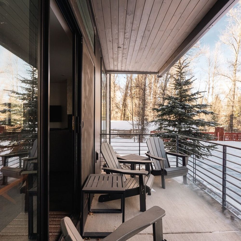 Patio with seating