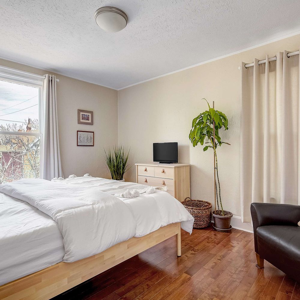 Bedroom 1 with king bed