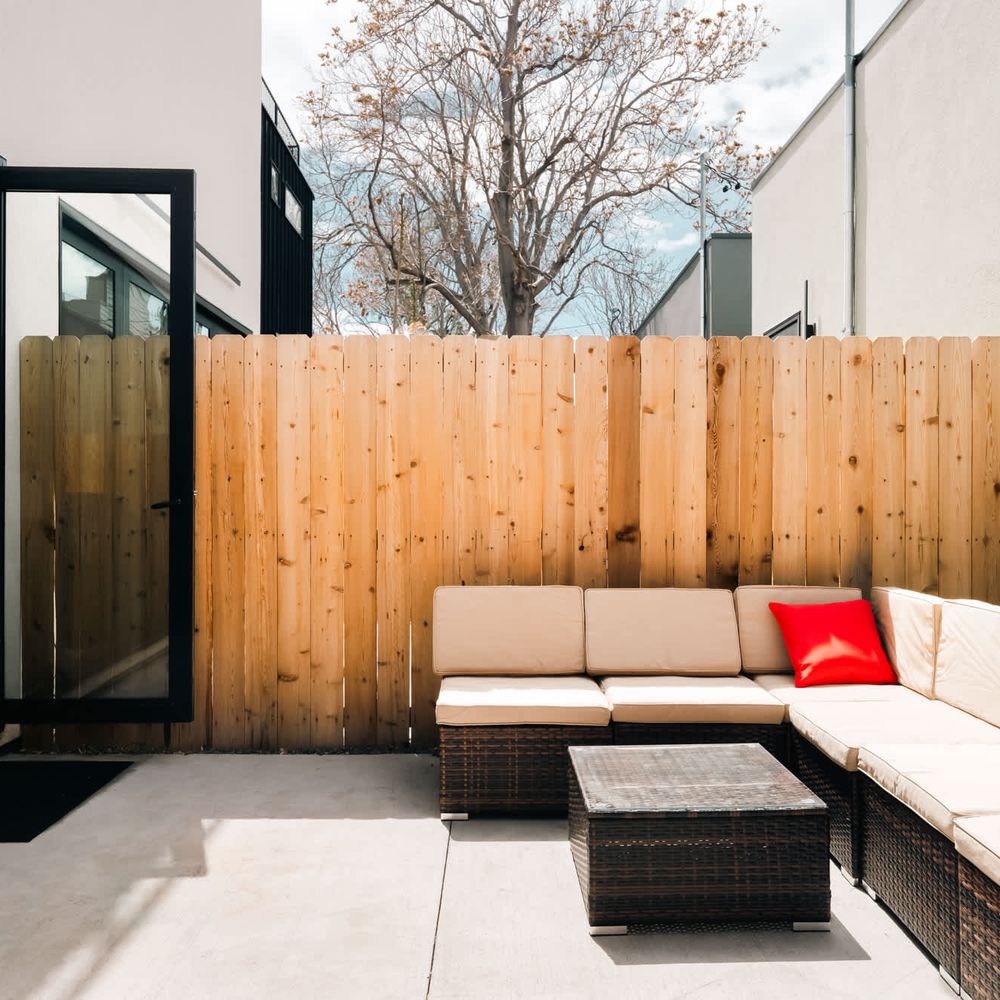 Backyard seating