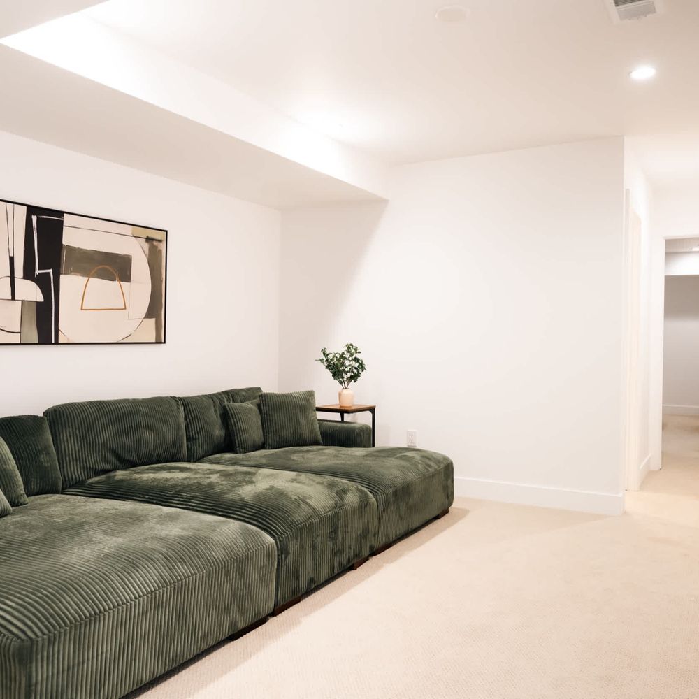 Basement living area