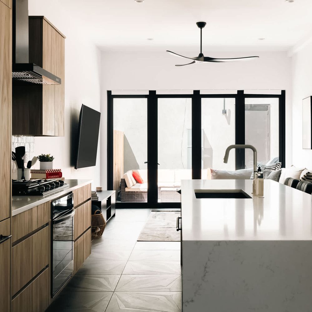Bright and open kitchen