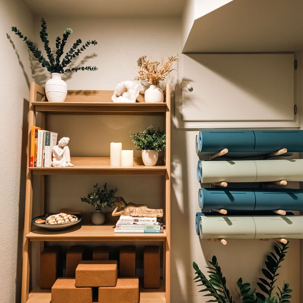 Enter the basement into the wellness room