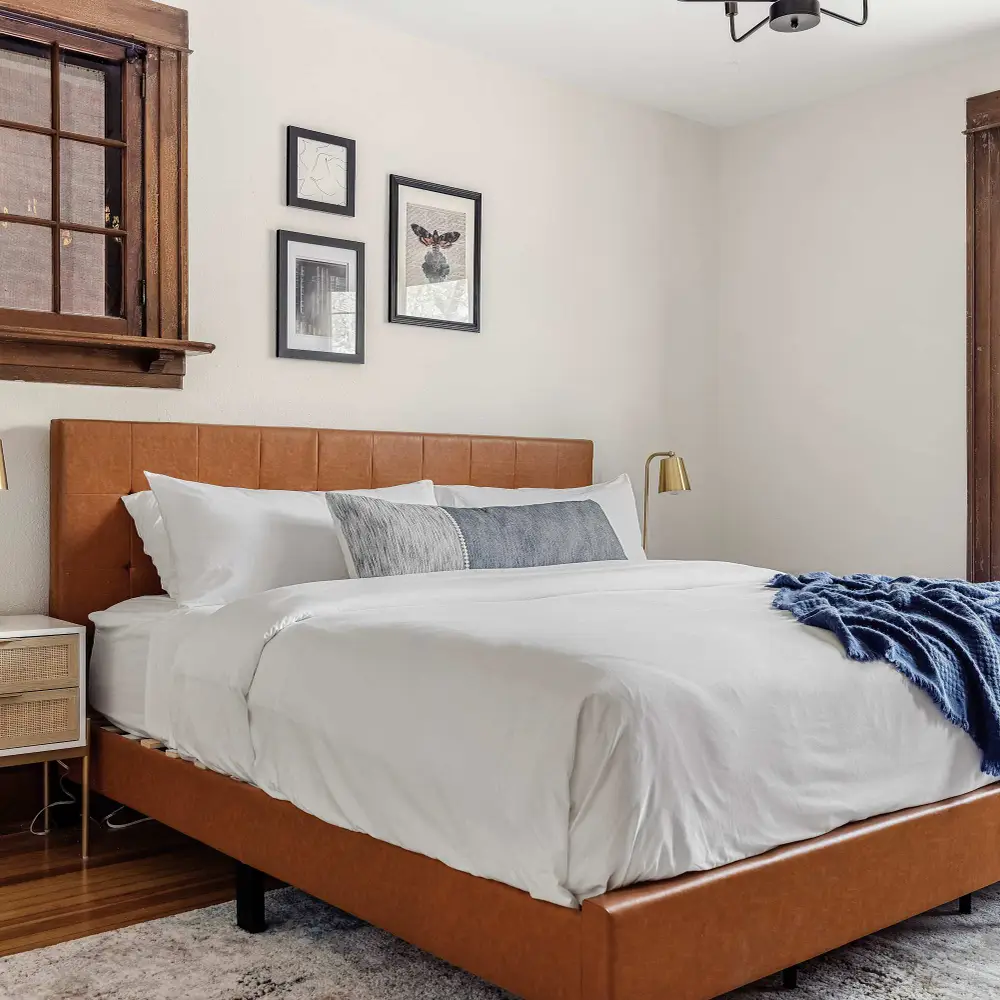 Bedroom 2 has a king bed