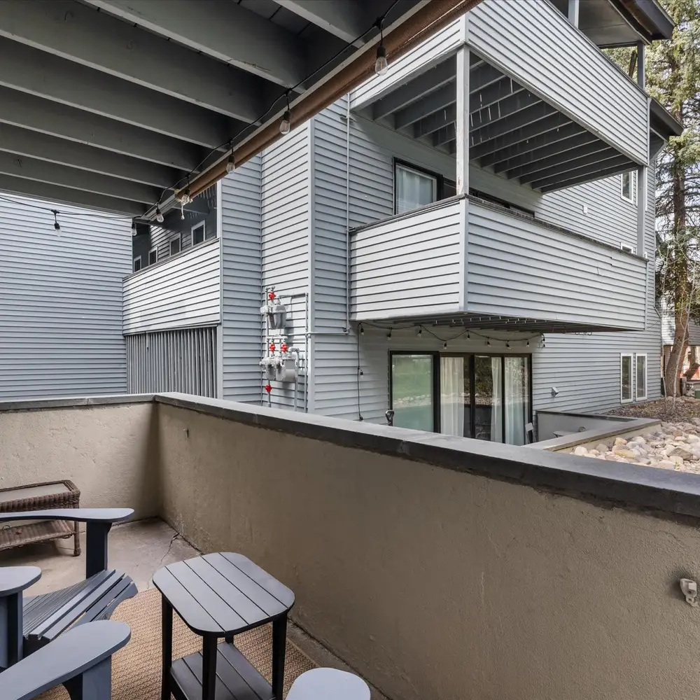 Patio with seating