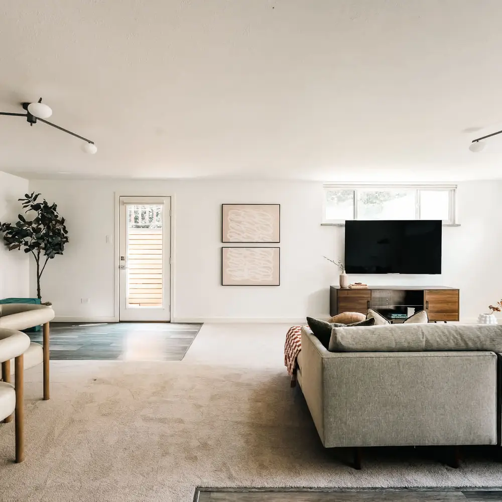Downstairs living area