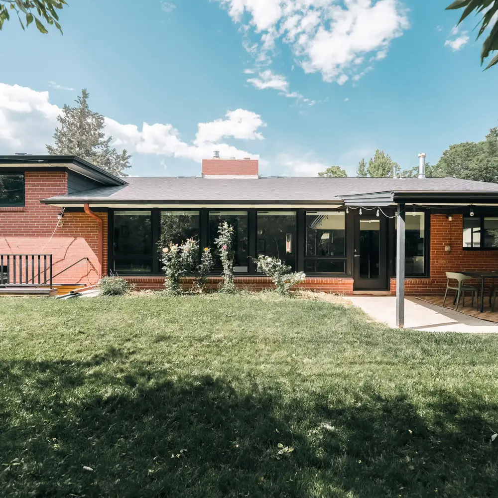 Back side of home