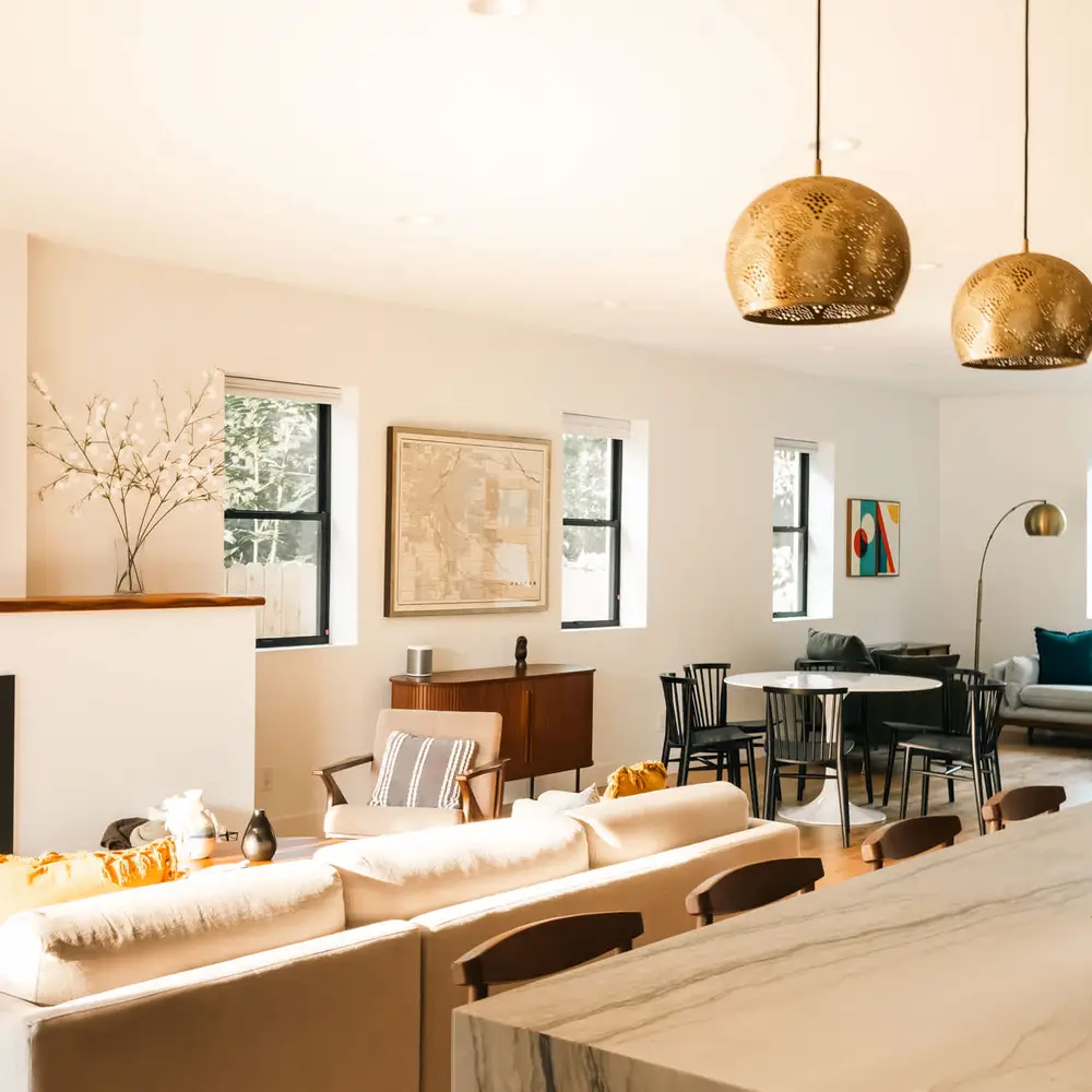 Kitchen and living space