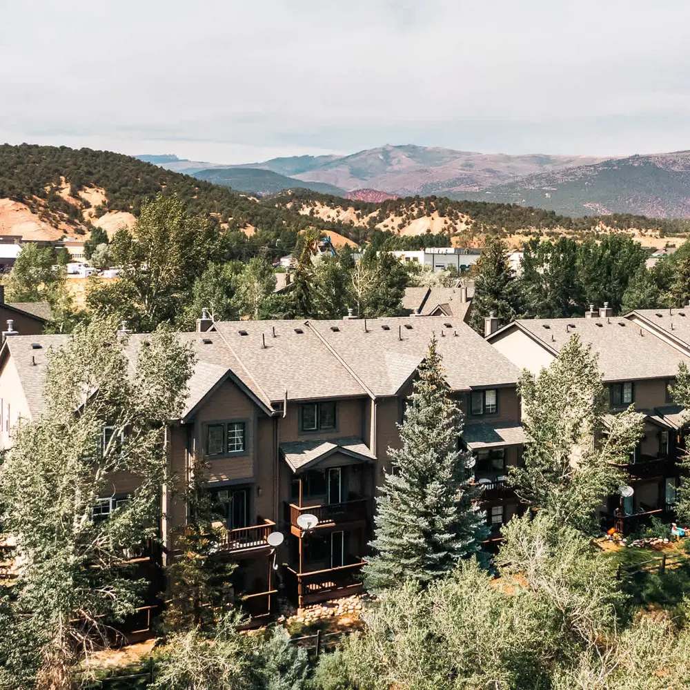 Eagle River runs directly behind the complex!