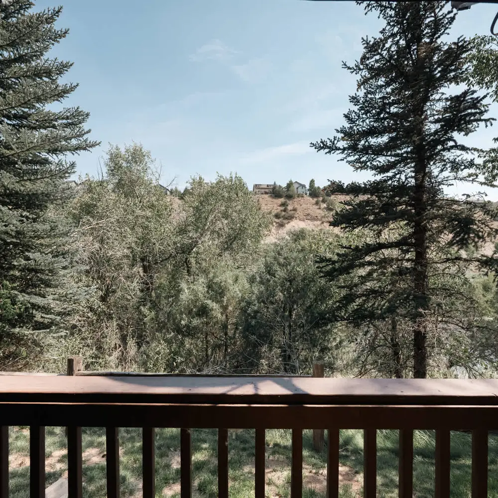 View from the bunk room balcony