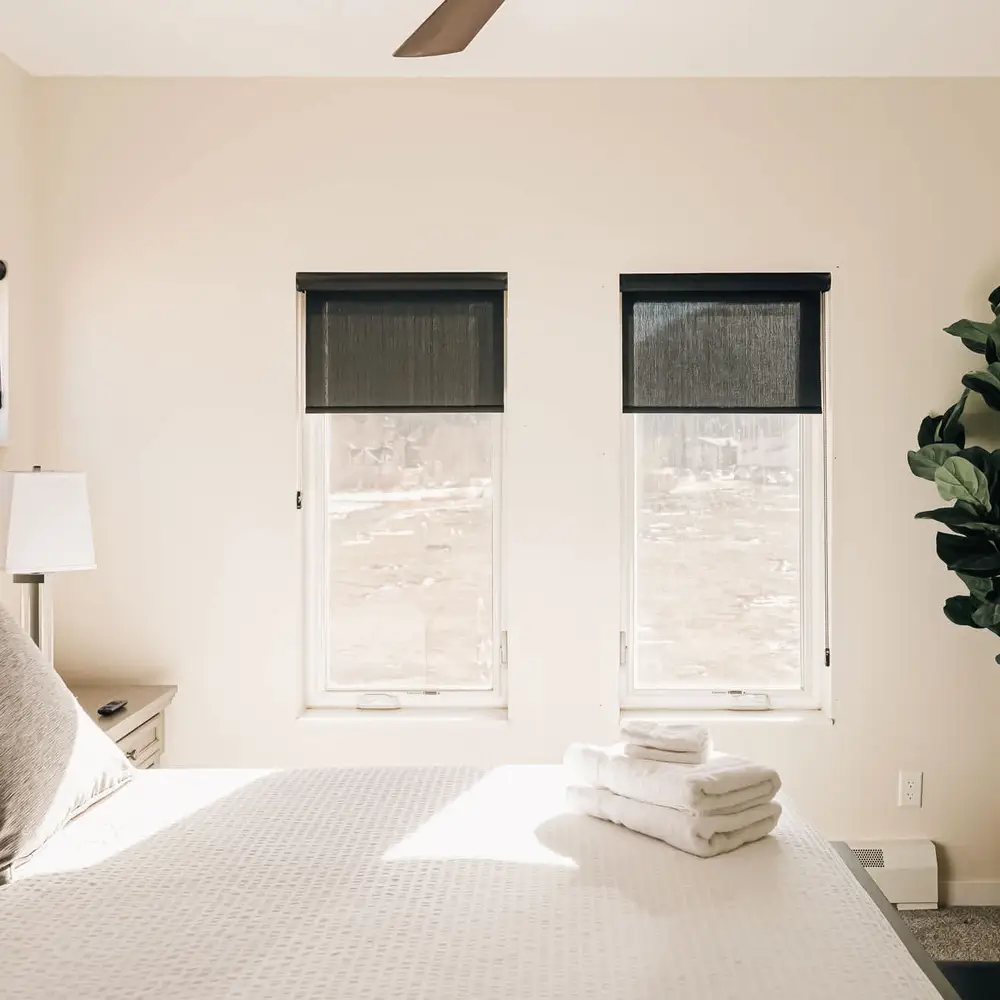 Primary bedroom with a queen bed