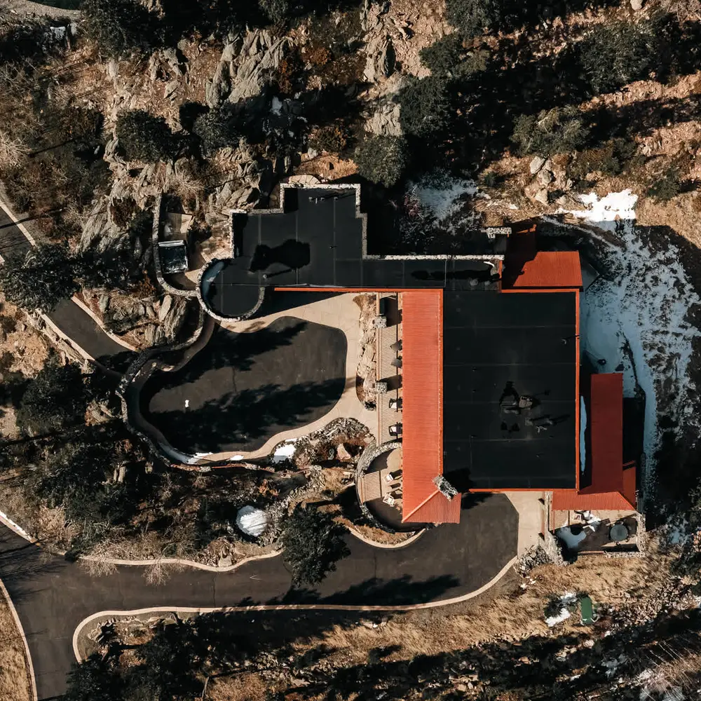 Exterior overhead view