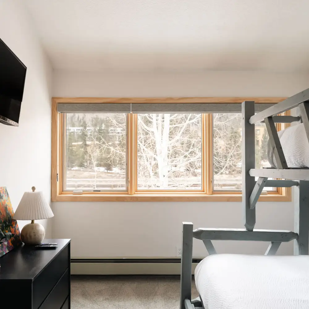 Bedroom 2 with twin over queen bunk