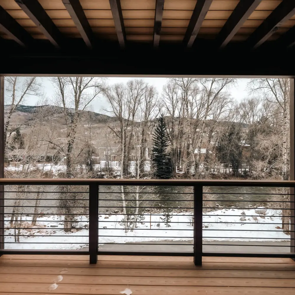 Covered balcony