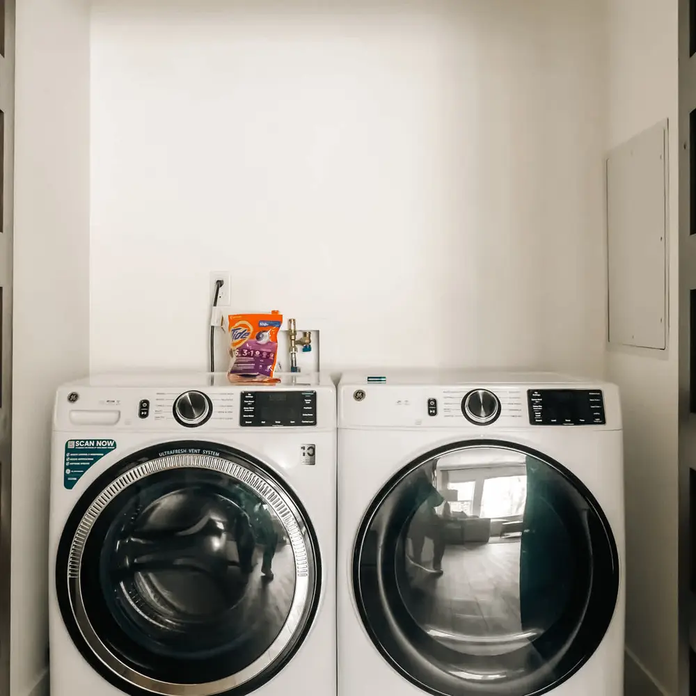 In unit washer and dryer