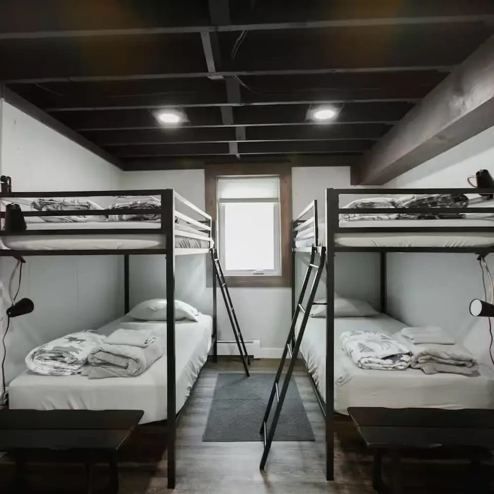 Bedroom 5 with two twin over twin bunk beds