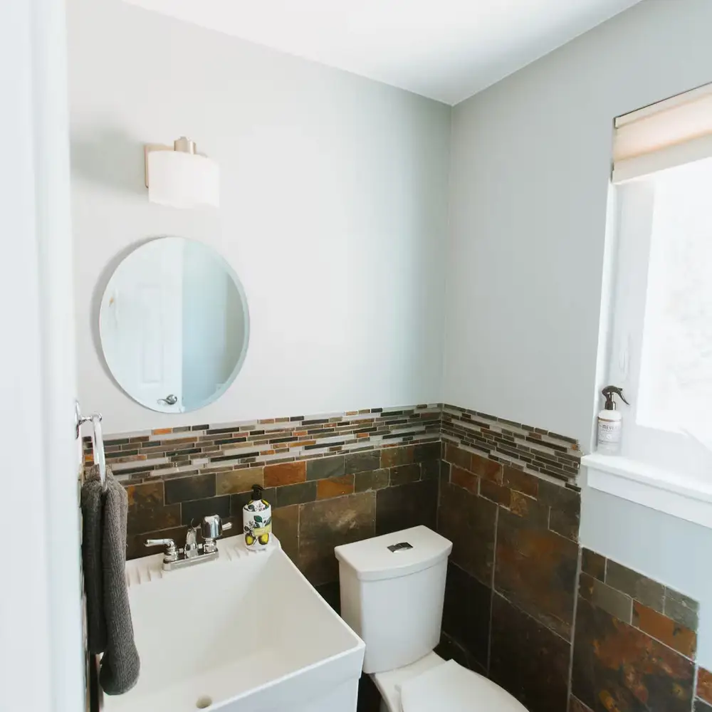 Half bathroom on main level