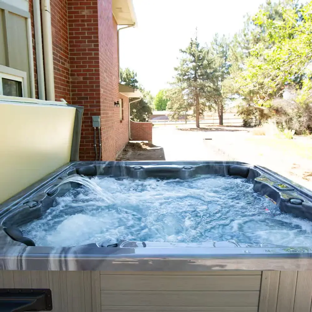 Private hot tub