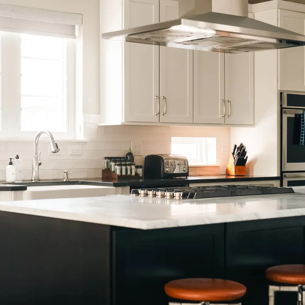 Kitchen with high-end appliances