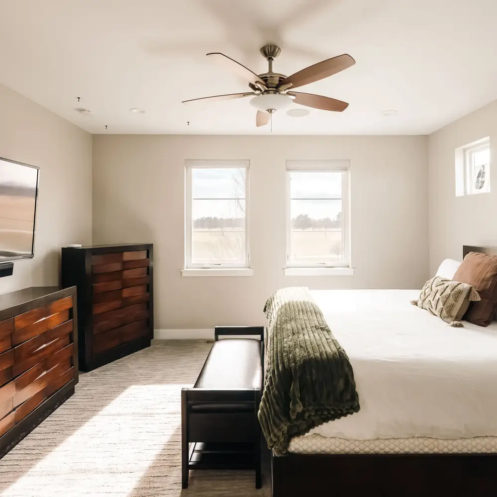 Bedroom 1 with king bed