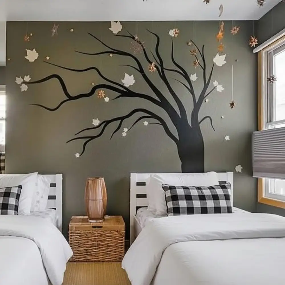 Bedroom with 2 twin beds