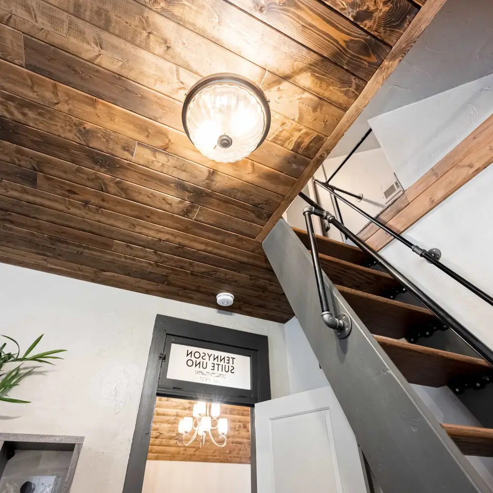 Ladder to loft area
