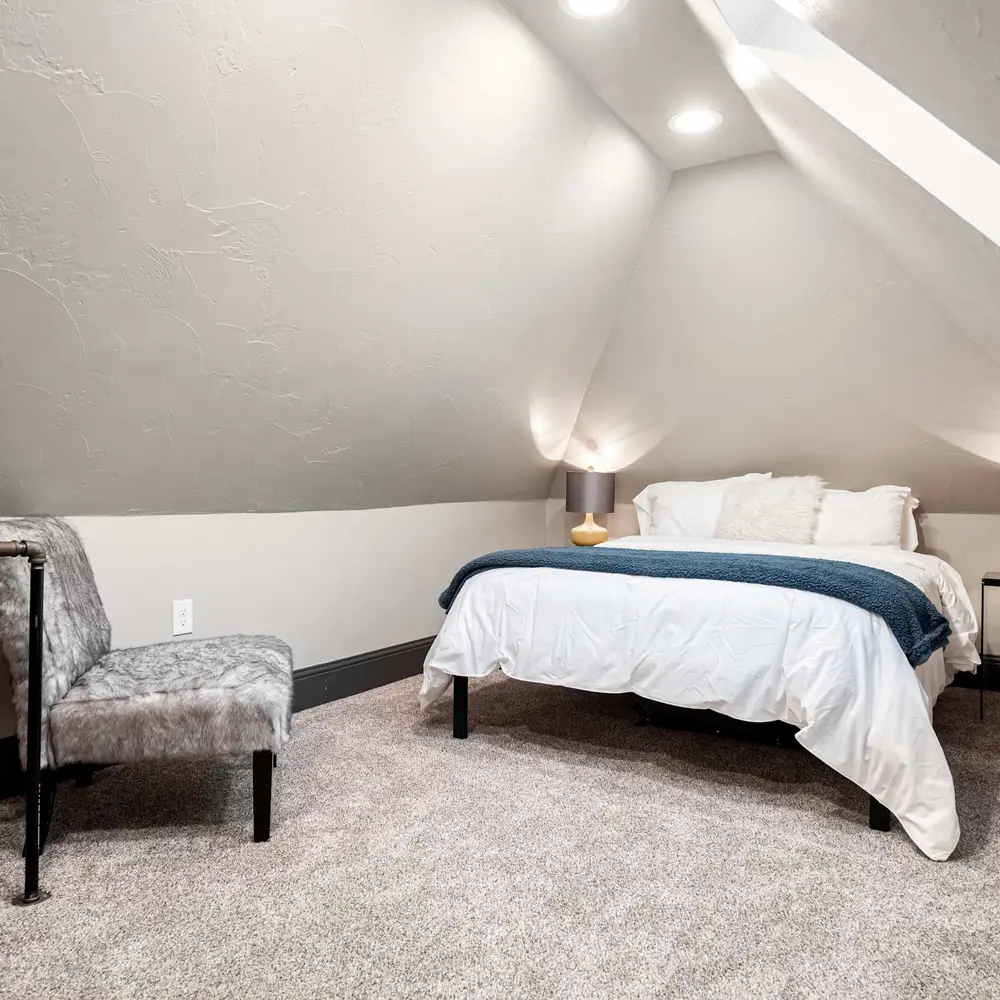 Loft area with full bed
